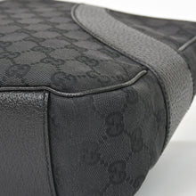 Load image into Gallery viewer, 極美品 GUCCI グッチ GGキャンバス ショルダーバッグ ワンショルダーバッグ 肩掛け レザー ブラック 113012 中古 4a002014