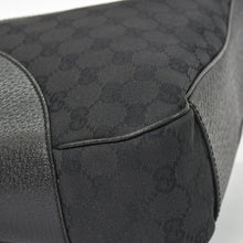 Load image into Gallery viewer, 極美品 GUCCI グッチ GGキャンバス ショルダーバッグ ワンショルダーバッグ 肩掛け レザー ブラック 113012 中古 4a002014