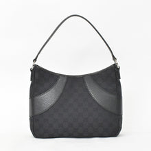 Load image into Gallery viewer, 極美品 GUCCI グッチ GGキャンバス ショルダーバッグ ワンショルダーバッグ 肩掛け レザー ブラック 113012 中古 4a002014