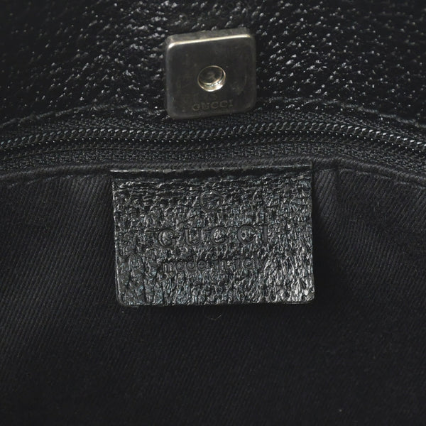 極美品 GUCCI グッチ GGキャンバス ショルダーバッグ ワンショルダーバッグ 肩掛け レザー ブラック 113012 中古 4a002014