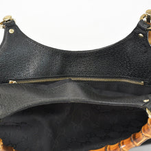 画像をギャラリービューアに読み込む, 極美品 GUCCI グッチ バンブー Hand Bag ハンドバッグ GGキャンバス Black ブラック ゴールド金具 137895 中古 4a002021