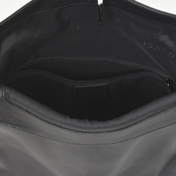 極美品 GUCCI グッチ ショルダーバッグ レザー ジャッキー ワンショルダー ヴィンテージ ブラック 0013734 中古 4a002045