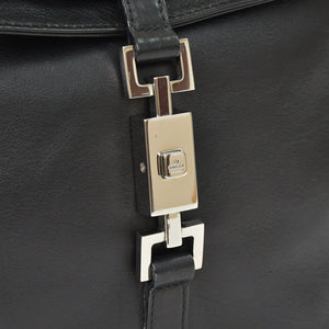 極美品 GUCCI グッチ ショルダーバッグ レザー ジャッキー ワンショルダー ヴィンテージ ブラック 0013734 中古 4a002045