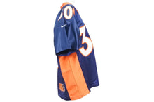 画像をギャラリービューアに読み込む, NIKE ナイキ NFL サイン付き ゲームシャツ BRONCOS MANNING18 ユニフォーム Tシャツ オレンジ ブルー メンズ サイズL 20644