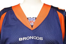 画像をギャラリービューアに読み込む, NIKE ナイキ NFL サイン付き ゲームシャツ BRONCOS MANNING18 ユニフォーム Tシャツ オレンジ ブルー メンズ サイズL 20644