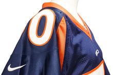 画像をギャラリービューアに読み込む, NIKE ナイキ NFL サイン付き ゲームシャツ BRONCOS MANNING18 ユニフォーム Tシャツ オレンジ ブルー メンズ サイズL 20644