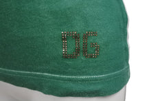 Load image into Gallery viewer, DOLCE＆GABBANA ドルチェアンドガッバーナ タンクトップ ラインストーン ロゴ グリーン ホワイト サイズ40 美品 中古 4b002078