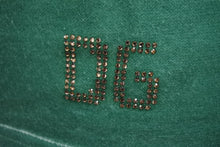 Load image into Gallery viewer, DOLCE＆GABBANA ドルチェアンドガッバーナ タンクトップ ラインストーン ロゴ グリーン ホワイト サイズ40 美品 中古 4b002078