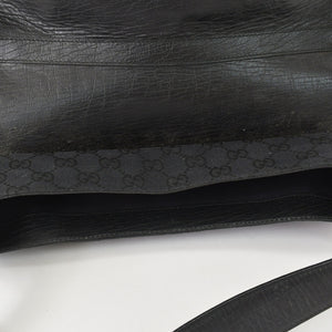 極美品 GUCCI グッチ GGキャンバス ショルダーバッグ ゴールド金具 131096 ブラック グリーン レッド 中古 4a002079