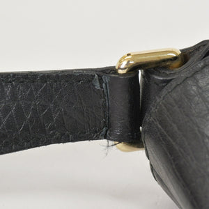 極美品 GUCCI グッチ GGキャンバス ショルダーバッグ ゴールド金具 131096 ブラック グリーン レッド 中古 4a002079
