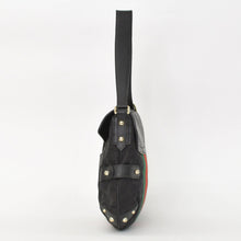 画像をギャラリービューアに読み込む, 極美品 GUCCI グッチ GGキャンバス ショルダーバッグ ゴールド金具 131096 ブラック グリーン レッド 中古 4a002079