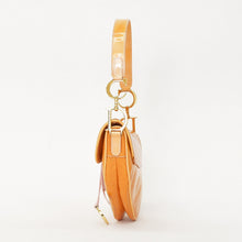 画像をギャラリービューアに読み込む, 極美品 Christian Dior クリスチャンディオール サドルバッグ ワンショルダーバッグ RU 0060 トロッター パテントレザー ガリアーノ期 中古 4a002090