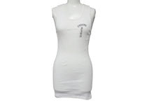 画像をギャラリービューアに読み込む, CHROME HEARTS クロムハーツ CH クロス タンクトップ FUCK YOU ホワイト サイズS コットン 美品 中古 4b002084