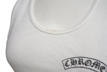 画像をギャラリービューアに読み込む, CHROME HEARTS クロムハーツ CH クロス タンクトップ FUCK YOU ホワイト サイズS コットン 美品 中古 4b002084
