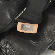 画像をギャラリービューアに読み込む, Chloe クロエ Saskia サスキア ブラック 2WAY Hand Bag ハンドバッグ ゴールド金具 ブラック 美品 中古 4a002099