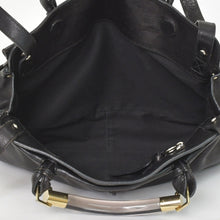 画像をギャラリービューアに読み込む, Chloe クロエ Saskia サスキア ブラック 2WAY Hand Bag ハンドバッグ ゴールド金具 ブラック 美品 中古 4a002099