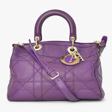 Load image into Gallery viewer, Christian Dior クリスチャンディオール Granville Medium グランヴィル ミディアム 2WAYバッグ 09-BO-0162 カナージュ 美品 中古 4a002102