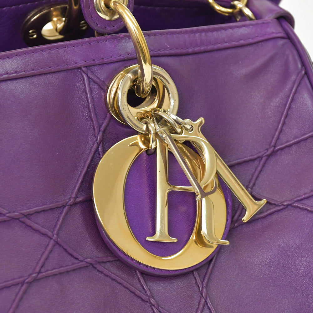 Christian Dior クリスチャンディオール Granville Medium グランヴィル ミディアム 2WAYバッグ 09-BO-0162 カナージュ 美品 中古 4a002102