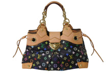 Load image into Gallery viewer, 極美品 LOUISVUITTON ルイヴィトン モノグラム マルチカラー 村上隆 ウルスラ ブラック ハンドバッグ M40124 中古 4b002105