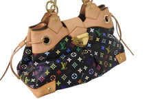 Load image into Gallery viewer, 極美品 LOUISVUITTON ルイヴィトン モノグラム マルチカラー 村上隆 ウルスラ ブラック ハンドバッグ M40124 中古 4b002105
