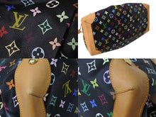 Load image into Gallery viewer, 極美品 LOUISVUITTON ルイヴィトン モノグラム マルチカラー 村上隆 ウルスラ ブラック ハンドバッグ M40124 中古 4b002105