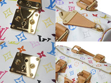Load image into Gallery viewer, 極美品 LOUIS VUITTON ルイヴィトン スピーディ30 ハンドバッグ M92643 モノグラム マルチカラー 村上隆 ホワイト 中古 4b002106