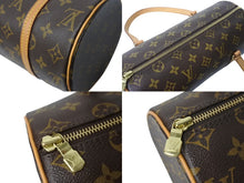Load image into Gallery viewer, 極美品 LOUIS VUITTON ルイヴィトン パピヨン26 ハンドバッグ M51366 モノグラム PVC レザー ブラウン ゴールド金具 中古 4b002110