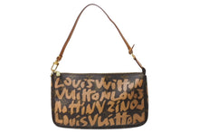 画像をギャラリービューアに読み込む, LOUIS VUITTON ルイヴィトン ポシェットアクセソワ―ル ポーチ M92193 モノグラム グラフィティ ブラウン PVC 美品 中古 4b002111