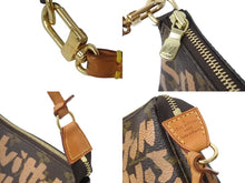 画像をギャラリービューアに読み込む, LOUIS VUITTON ルイヴィトン ポシェットアクセソワ―ル ポーチ M92193 モノグラム グラフィティ ブラウン PVC 美品 中古 4b002111