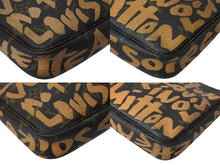 画像をギャラリービューアに読み込む, LOUIS VUITTON ルイヴィトン ポシェットアクセソワ―ル ポーチ M92193 モノグラム グラフィティ ブラウン PVC 美品 中古 4b002111