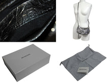 画像をギャラリービューアに読み込む, 新品同様 BALENCIAGA バレンシアガ LE CAGOLE ルカゴール ミニショルダーバッグ 695814 レザー 2way スタッズ シルバー 中古 4b002113