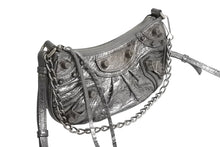 画像をギャラリービューアに読み込む, 新品同様 BALENCIAGA バレンシアガ LE CAGOLE ルカゴール ミニショルダーバッグ 695814 レザー 2way スタッズ シルバー 中古 4b002113