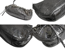 画像をギャラリービューアに読み込む, 新品同様 BALENCIAGA バレンシアガ LE CAGOLE ルカゴール ミニショルダーバッグ 695814 レザー 2way スタッズ シルバー 中古 4b002113