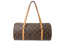 Load image into Gallery viewer, LOUIS VUITTON ルイヴィトン パピヨン26 ハンドバッグ M51366 モノグラム PVC レザー ブラウン ゴールド金具 美品 中古 4b002122