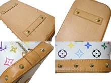 Load image into Gallery viewer, LOUIS VUITTON ルイヴィトン アルマPM ハンドバッグ M40443 モノグラム マルチカラー 村上隆 ホワイト ゴールド金具 新型 美品 中古 4b002123