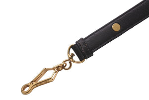 No-brand Kelly type shoulder strap accessory Brown leather Gold hardware Good condition Used 21264