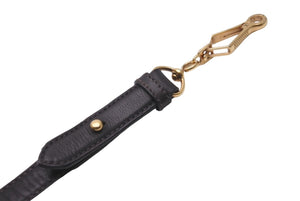 No-brand Kelly type shoulder strap accessory Brown leather Gold hardware Good condition Used 21264