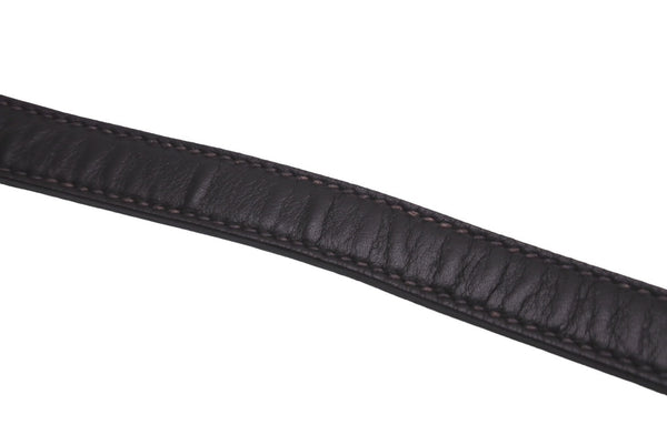 No-brand Kelly type shoulder strap accessory Brown leather Gold hardware Good condition Used 21264
