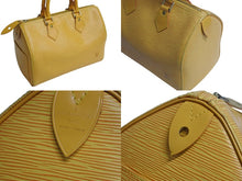Load image into Gallery viewer, LOUIS VUITTON ルイヴィトン スピーディ25 ハンドバッグ ボストンバッグ M43019 エピレザー イエロー ゴールド金具 美品 中古 4b002127