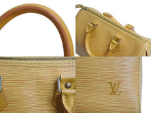 Load image into Gallery viewer, LOUIS VUITTON ルイヴィトン スピーディ25 ハンドバッグ ボストンバッグ M43019 エピレザー イエロー ゴールド金具 美品 中古 4b002127