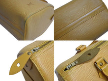 Load image into Gallery viewer, LOUIS VUITTON ルイヴィトン スピーディ25 ハンドバッグ ボストンバッグ M43019 エピレザー イエロー ゴールド金具 美品 中古 4b002127