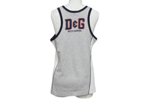 画像をギャラリービューアに読み込む, Dolce&amp;Gabbana ドルチェ&amp;ガッバーナ 1970’s Gym on the Beach 切り返し パッチワーク タンクトップ メンズ サイズ M グレー トリコカラー 美品 中古 4b002131