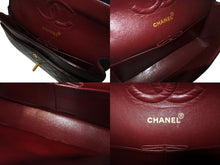 Load image into Gallery viewer, 極美品 CHANEL シャネル マトラッセ25 Wフラップ Wチェーンショルダーバッグ 2番台 ラムスキン ココマーク ブラック ゴールド金具 中古 4b002135