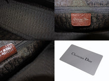 Load image into Gallery viewer, Christian Dior クリスチャンディオール ハンドバッグ ヴィンテージ ロゴモチーフ フラワー刺繍 ブラウン 美品 中古 4b002160