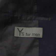 画像をギャラリービューアに読み込む, 極美品 Y's for men ワイズフォーメン ヨウジヤマモト ウールギャバジン製ドクタージャケット チェスターコート アウター ブラック ウール MO-JO2-101 中古 4a002164