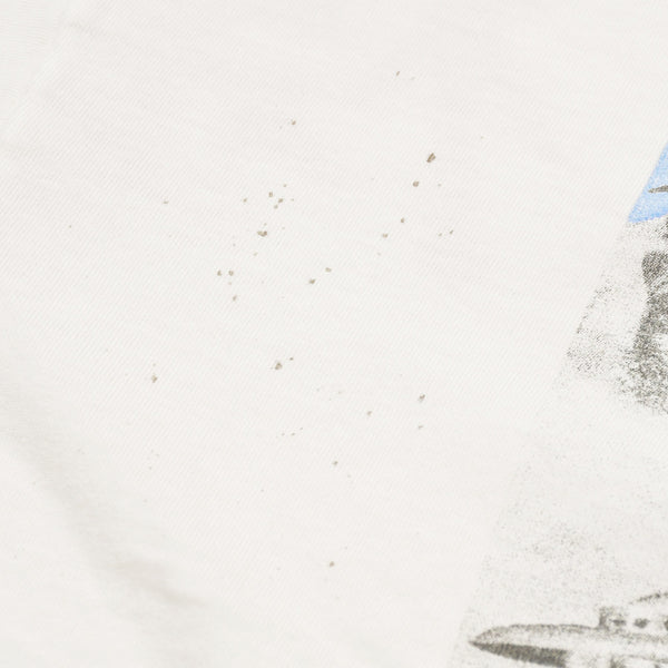 Like new SAINT Mxxxxxx St. Michael SW SS TEE KIKI WHITE Sean Weatherspoon SM-HR8-0000-C22 SF style Vintage processing White XXL size Used 4a002166