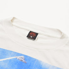 画像をギャラリービューアに読み込む, 新品同様 SAINT Mxxxxxx セントマイケル SW SS TEE KIKI WHITE ショーンウェザースプーンSM-HR8-0000-C22 SF風 ヴィンテージ加工 ホワイト XXLサイズ 中古 4a002166