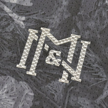 画像をギャラリービューアに読み込む, 新品同様 Mitchell&amp;Ness ミッチェルアンドネス × マスターマインドワールド コラボレーション プリントフーデッドジャージー スカル ボーン カモフラージュ Lサイズ 中古 4a002180