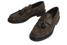 画像をギャラリービューアに読み込む, 極美品 LOUIS VUITTON ルイヴィトン NIGO モノグラムタッセルローファー 1A7YGN ヴォルテールライン モノグラムキャンバスブラウン 中古 4b002181