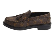 画像をギャラリービューアに読み込む, 極美品 LOUIS VUITTON ルイヴィトン NIGO モノグラムタッセルローファー 1A7YGN ヴォルテールライン モノグラムキャンバスブラウン 中古 4b002181